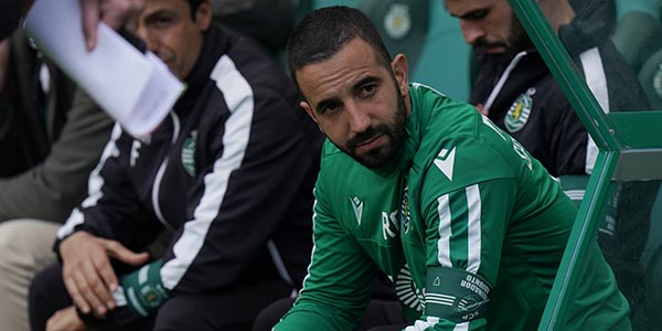 Rúben Amorim no banco do Sporting