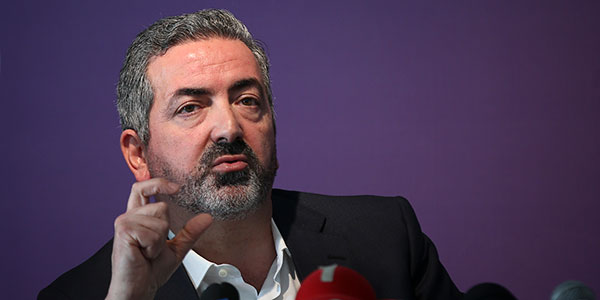 Joaquim Evangelista em conferência de imprensa